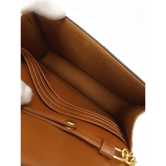 Celine Wallet Chain Shoulder Triomphe Bag - Picture 3 of 8